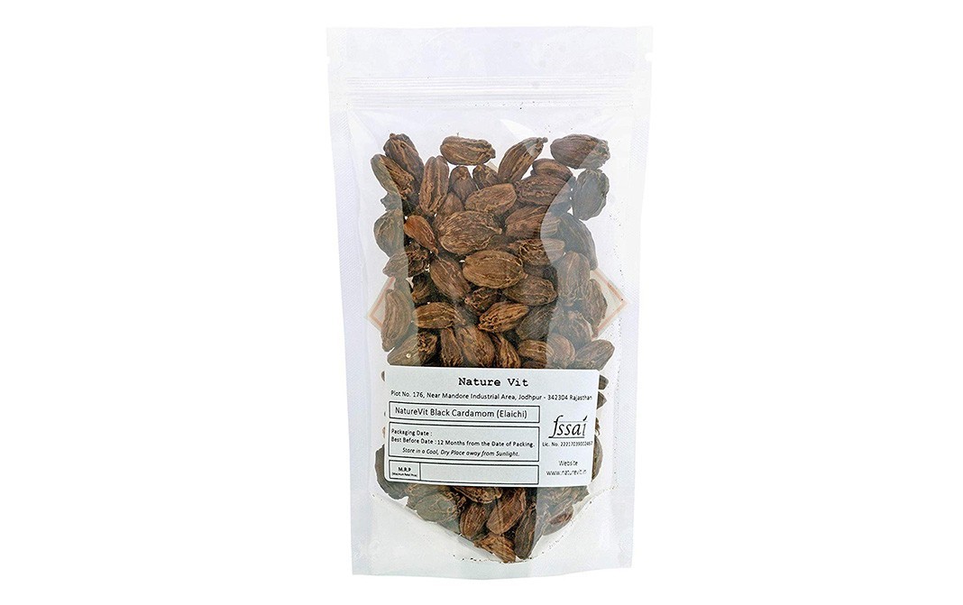 Nature Vit Black Cardomom (Elaichi)    Pack  100 grams